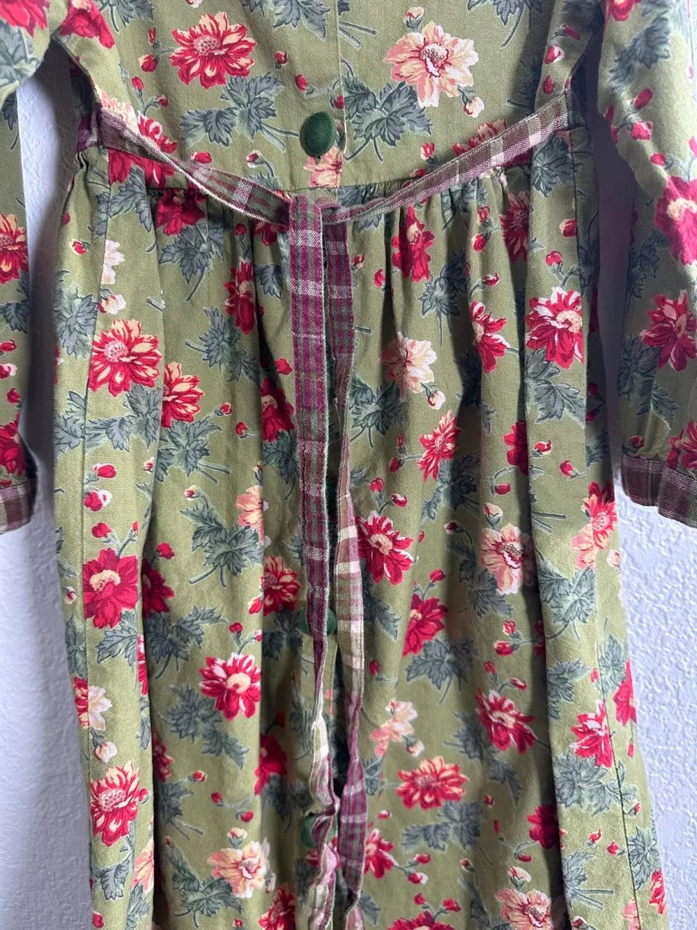 April Cornell Girls Long Sleeve Floral Dress Size 5
